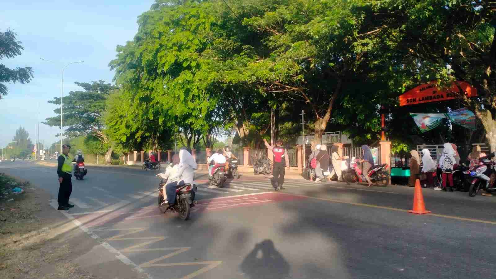 Polisi Lakukan Strong Point Pagi di Sekolah, Begini Manfaatnya Kata Kapolresta Banda Aceh
