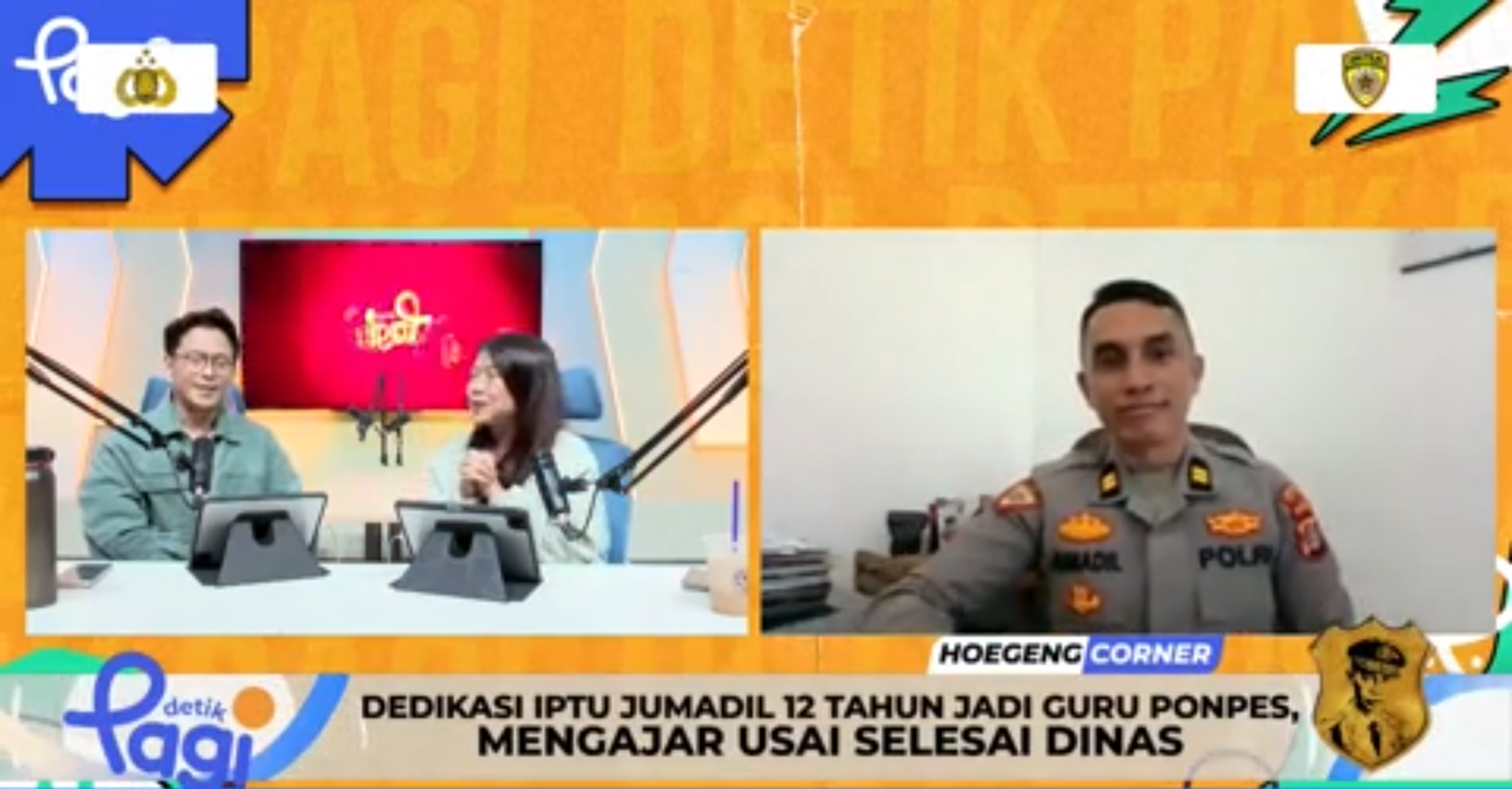 Keluarga Dukung Iptu Jumadil Jadi Polisi dan Guru Santri Meski Waktu Tersita