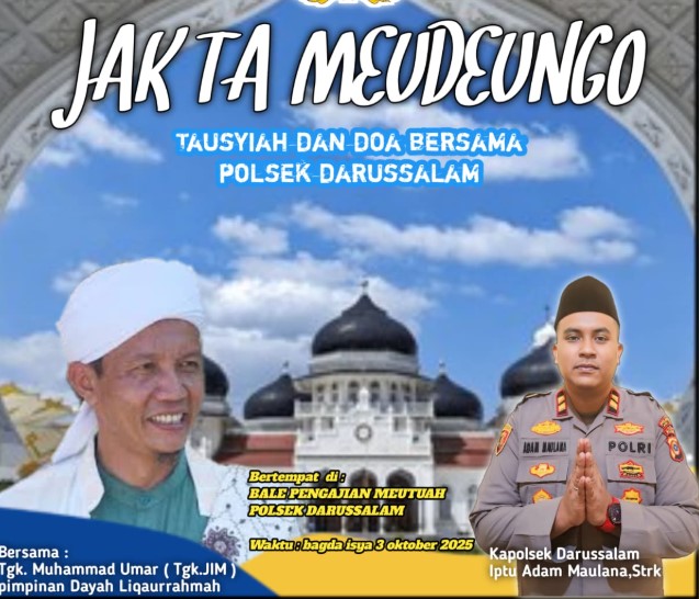Kapolsek Darusalam Ajak Warga Hadiri Doa Bersama dan Tausiah Malam Ini