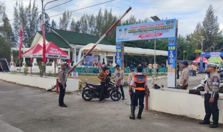 Personel Polresta Amankan Kegiatan Banda Aceh Fishing Tournament 2025