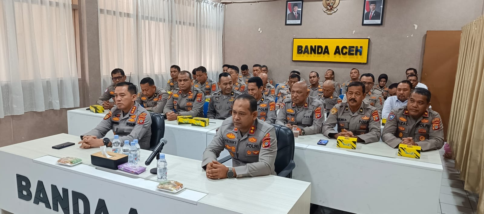 Pejabat Polresta Ikuti Zoom Meeting Taklimat Awal Audit Kinerja Itwasda Tahap II Tahun 2025