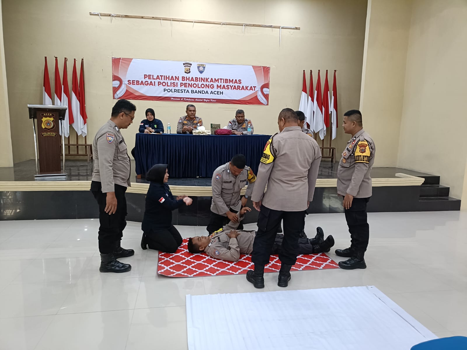 Tingkatkan Profesionalisme, Polresta Banda Aceh Gelar Pelatihan Bhabinkamtibmas Sebagai Polisi Penolong Masyarakat