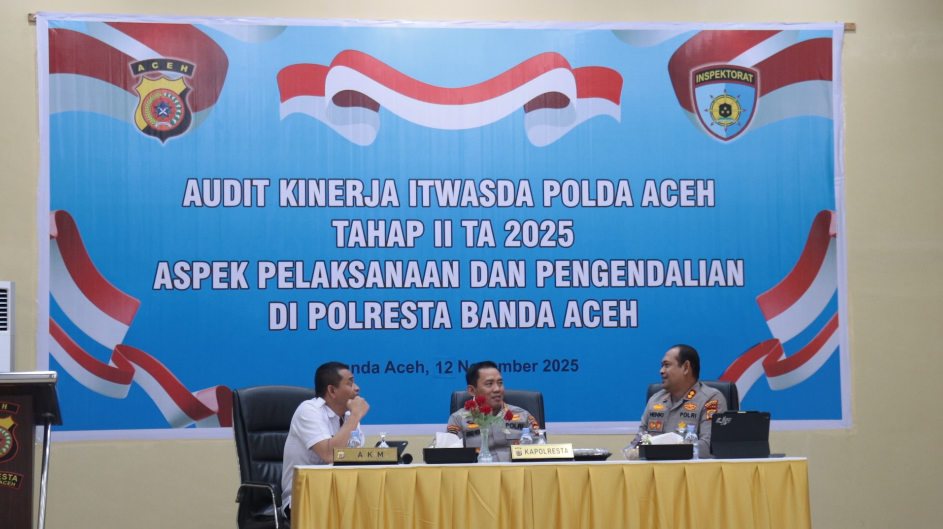 Dorong Pelayanan Publik Semakin Profesional, Itwasda Polda Aceh Gelar Audit Kinerja di Polresta 