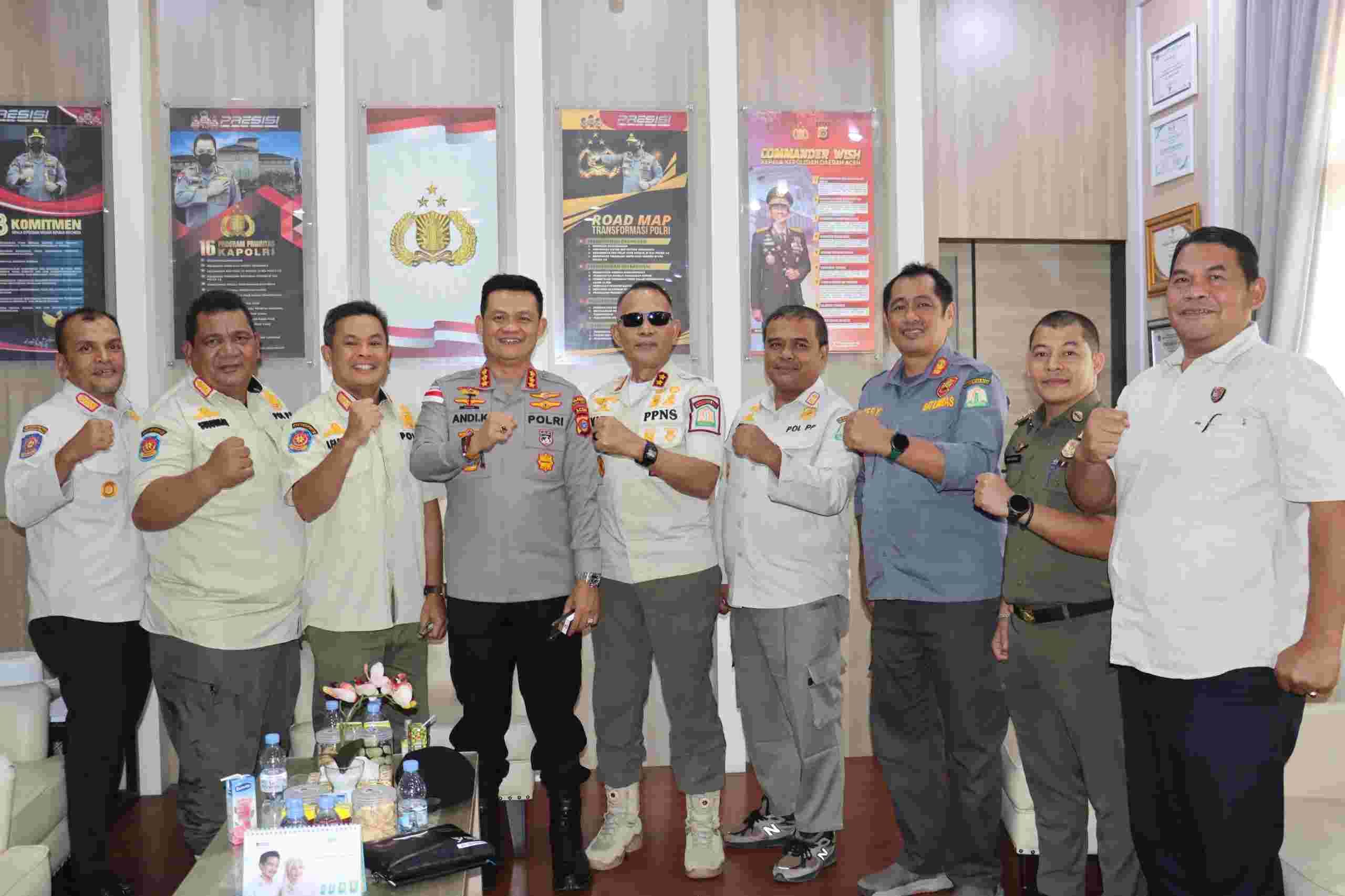 Pentingnya Kolaborasi Polresta dengan Satpol PP dan WH Aceh - Tribratanews Polresta Banda Aceh