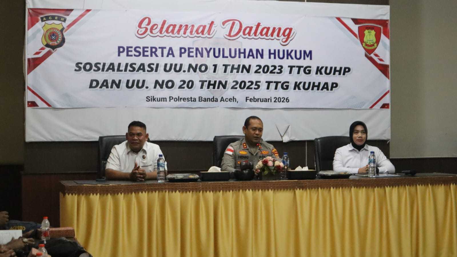 Personel Polresta Banda Aceh Diminta Pahami Substansi Perubahan Penerapan KUHP-KUHAP Baru - Tribratanews Polresta Banda Aceh