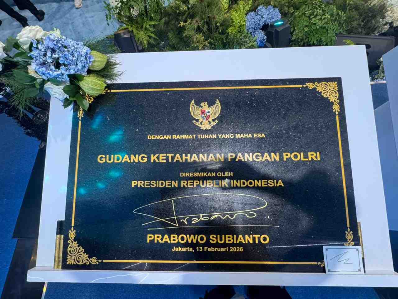 Presiden Prabowo Resmikan Gudang Ketahanan Pangan Polda Aceh Berkapasitas 1.000 Ton - Tribratanews Polresta Banda Aceh