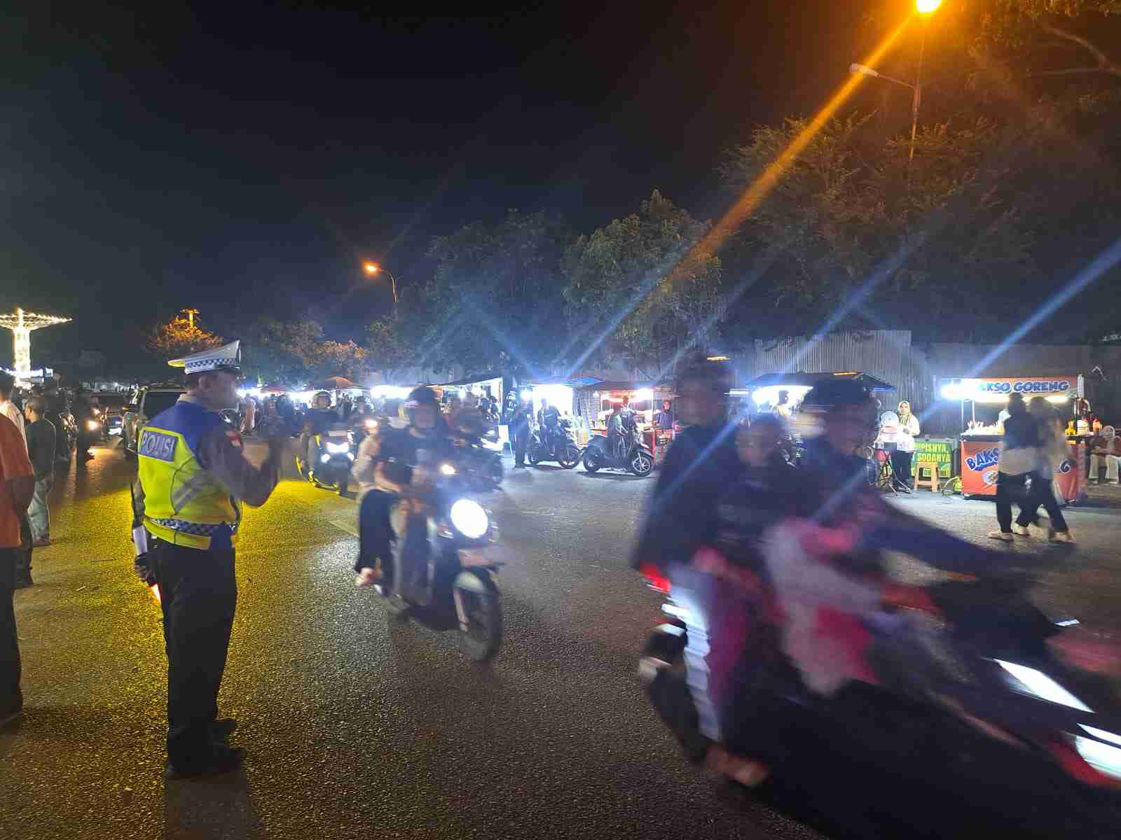 Jaga Kondusifitas saat Lebaran, Satlantas lakukan Patroli malam  