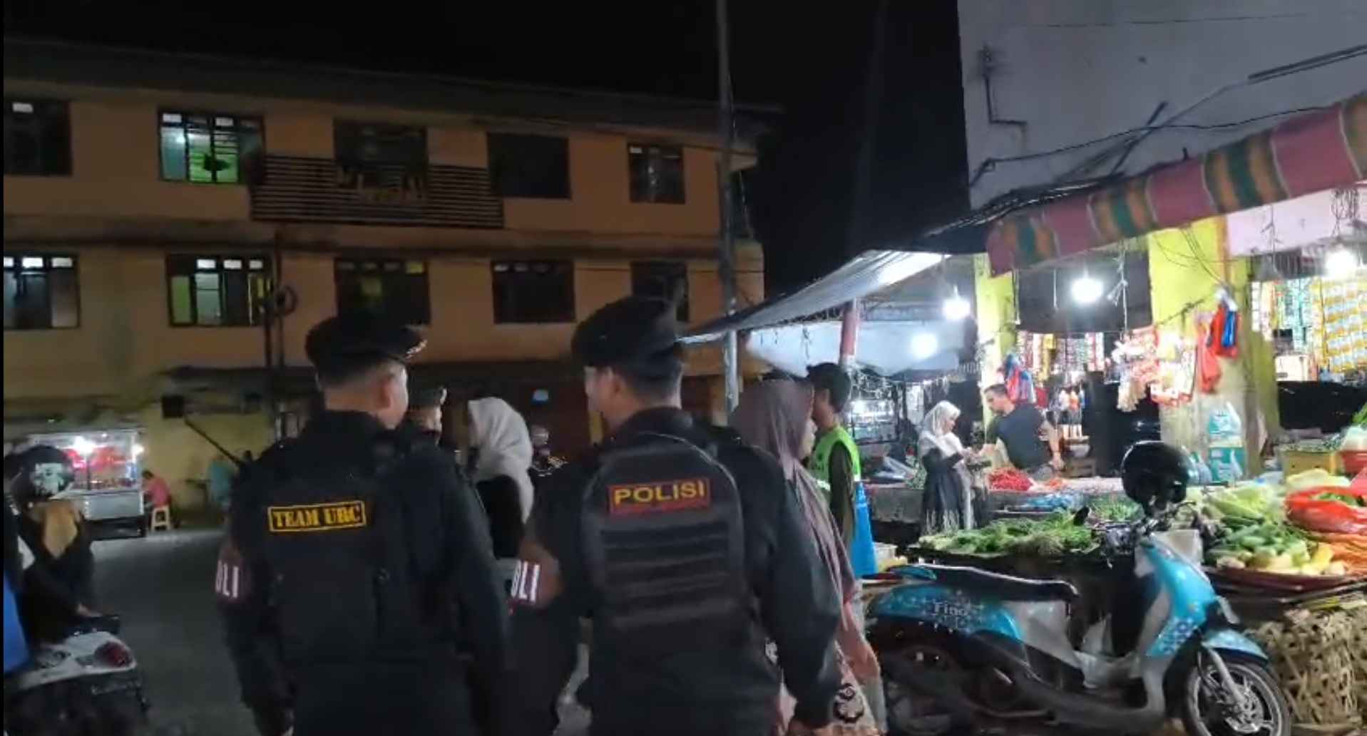 Patroli Presisi di Pusat Ekonomi, Polresta Banda Aceh Berikan Rasa Aman Untuk Masyarakat