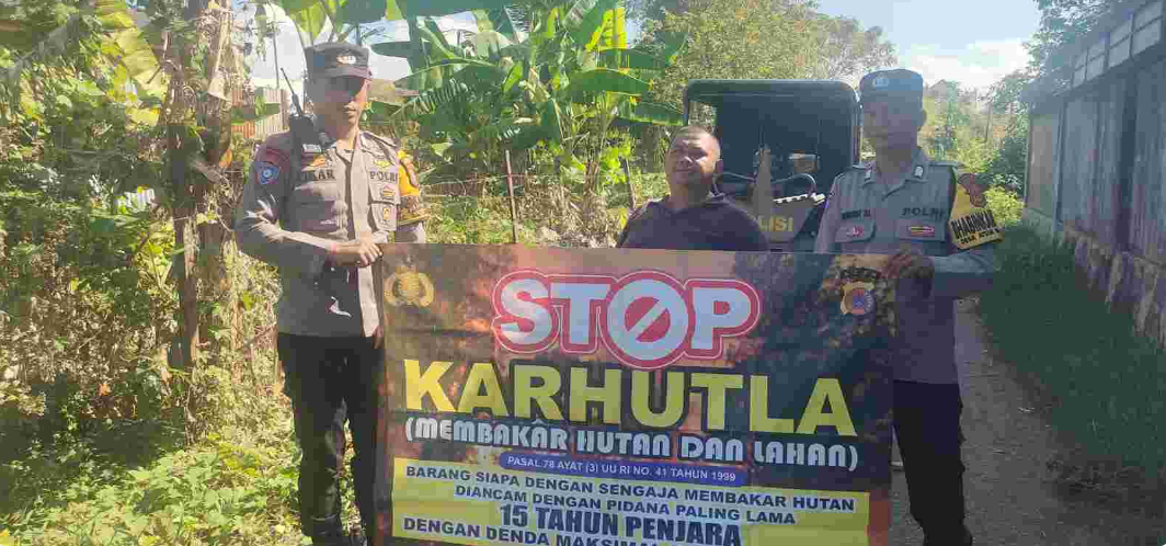 Cegah Karhutla di Musim Kemarau, Polisi di Banda Aceh Gencarkan Patroli dan Sosialisasi kepada Warga