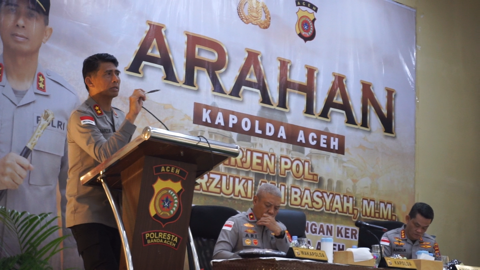 Kapolda Aceh Tekankan Penguatan Pelayanan dan Profesionalisme Polri Saat Kunker ke Polresta