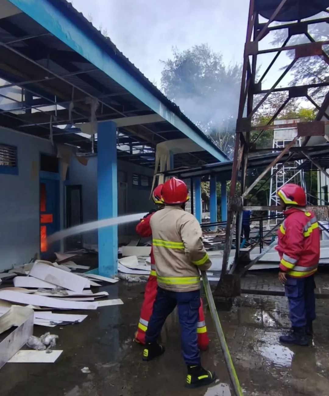 Terkait Terbakarnya Fakultas Pertanian USK, Polresta Banda Aceh Selidiki Motifnya