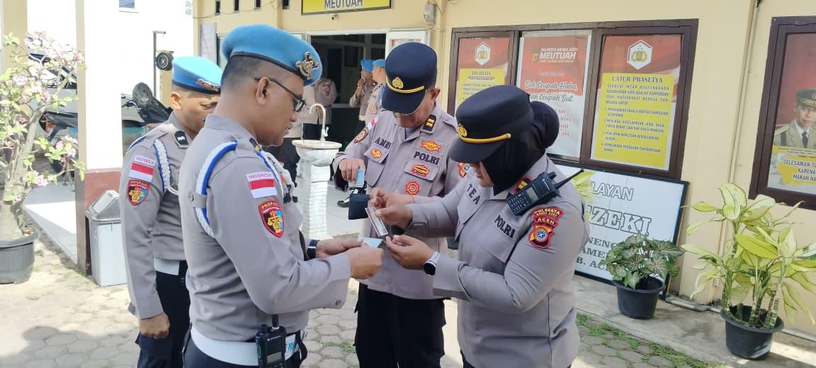 Melalui Gaktibplin, Propam Polresta Banda Aceh Pastikan Disiplin Anggota di Polsek Jaya Baru dan Banda Raya