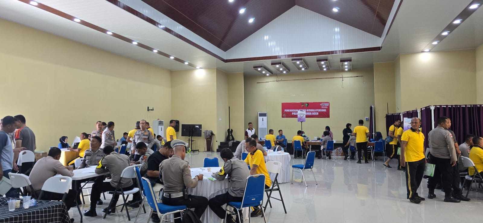 Polresta Banda Aceh Gelar Pengecekan Kesehatan Personel untuk Tingkatkan Kesiapan Tugas