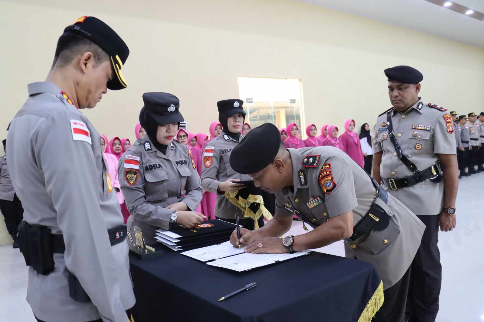 Enam Pejabat Utama Polresta Banda Aceh Diserahterimakan