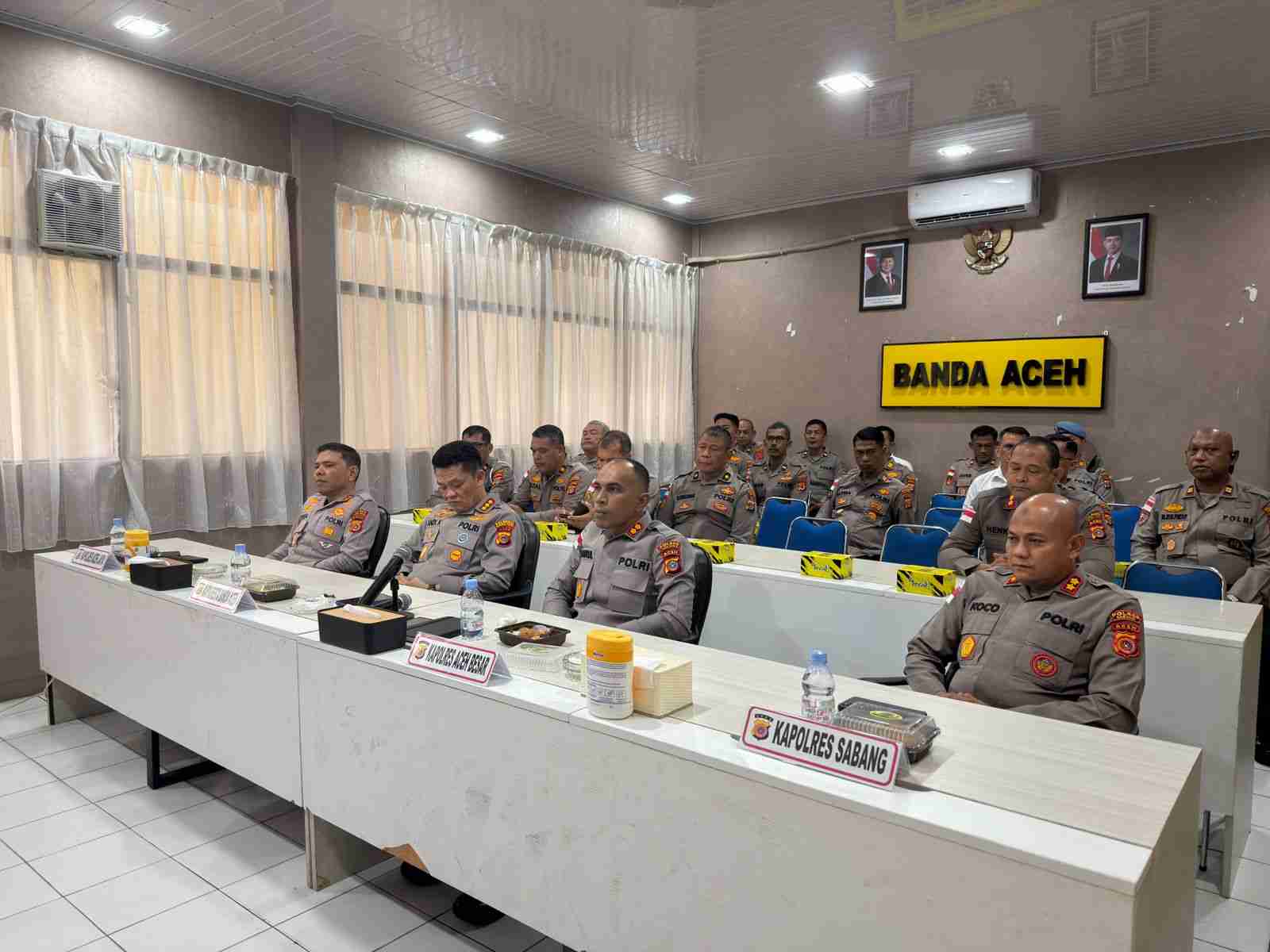 Dukung Taklimat Awal Itwasum Polri, Polresta Banda Aceh Ikuti Secara Virtual