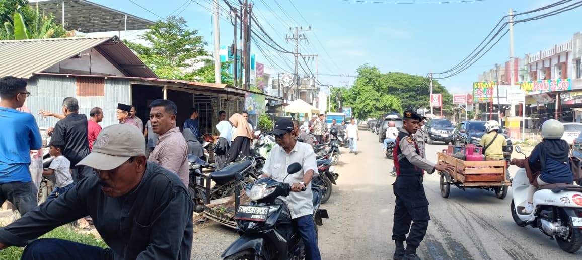 Polresta Banda Aceh Turunkan Personel Laksanakan Strong Point Cegah Kemacetan