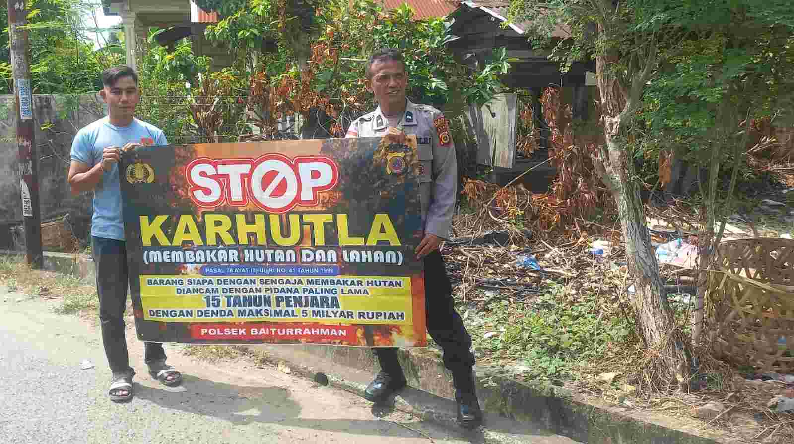 Pentingnya Menjaga Hutan dan Lahan, Personel Polresta Banda Aceh Berikan Pemahaman untuk Warga