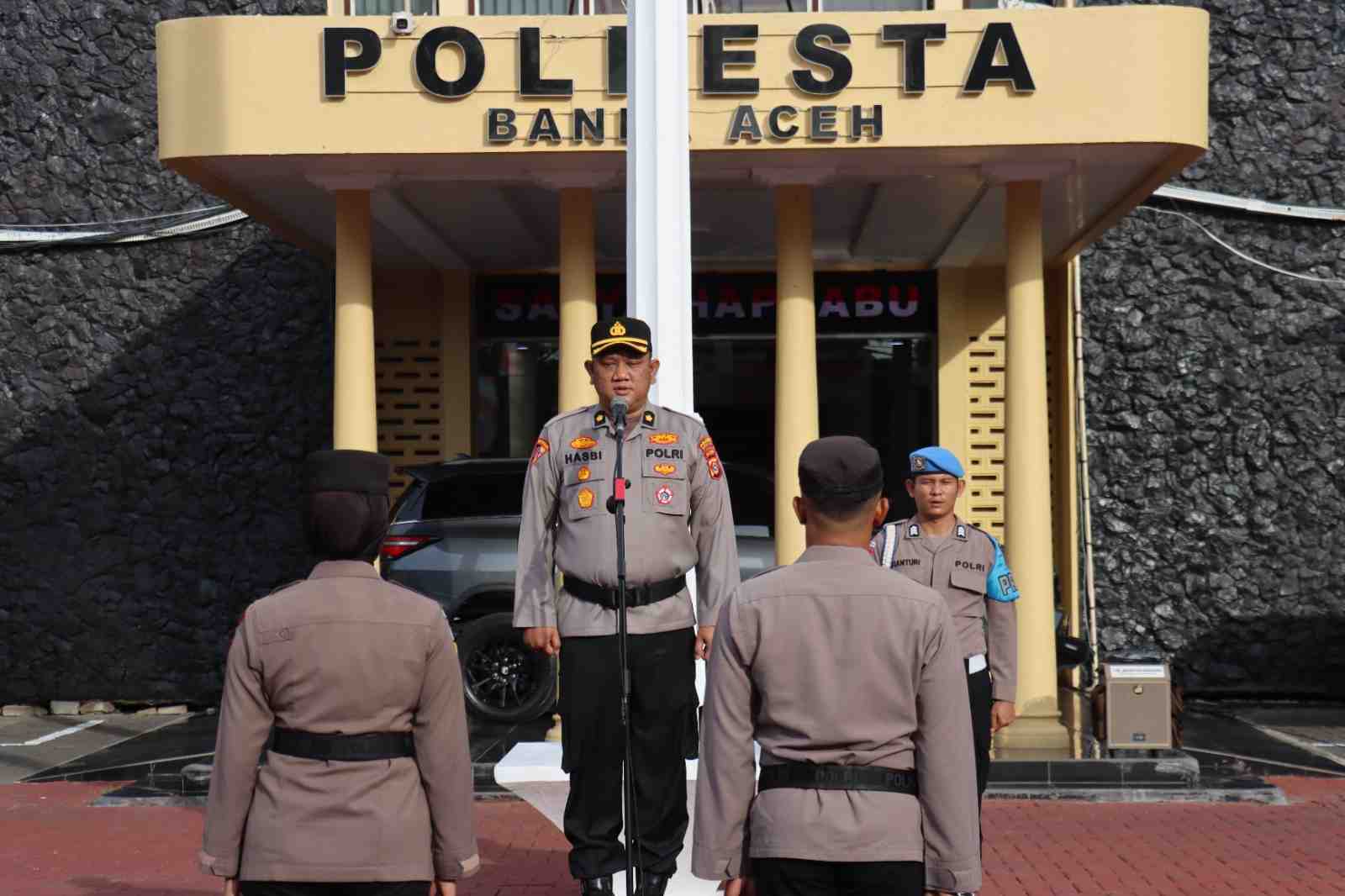 Kapolda Aceh Apresiasi Untuk Seluruh Personil Polresta Banda Aceh Atas Suksesnya Pengamanan dan Pelayanan Rakerda Partai Golkar