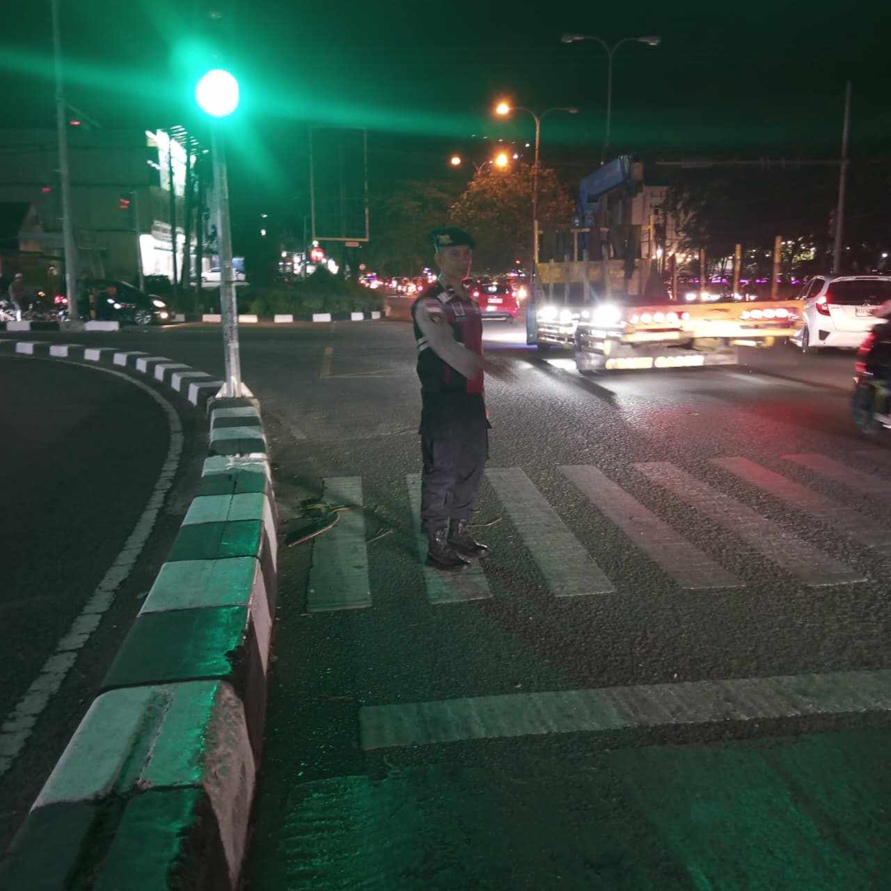 Polresta Banda Aceh Gelar Strong Point Malam Weekend, Wujudkan Kelancaran Lalu Lintas dan Keselamatan Masyarakat
