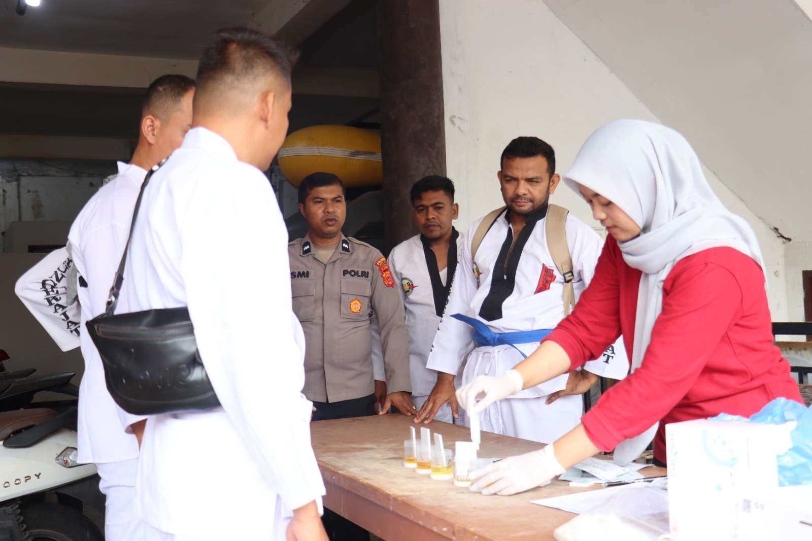 Personel Polresta Banda Aceh yang Mengikuti UKP Wajib Jalani Tes Urine