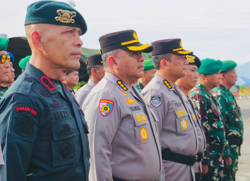 Plt Kapolresta Banda Aceh Hadiri Apel Cegah Karhutla dan Pam Peringatan HDA di Lanud SIM