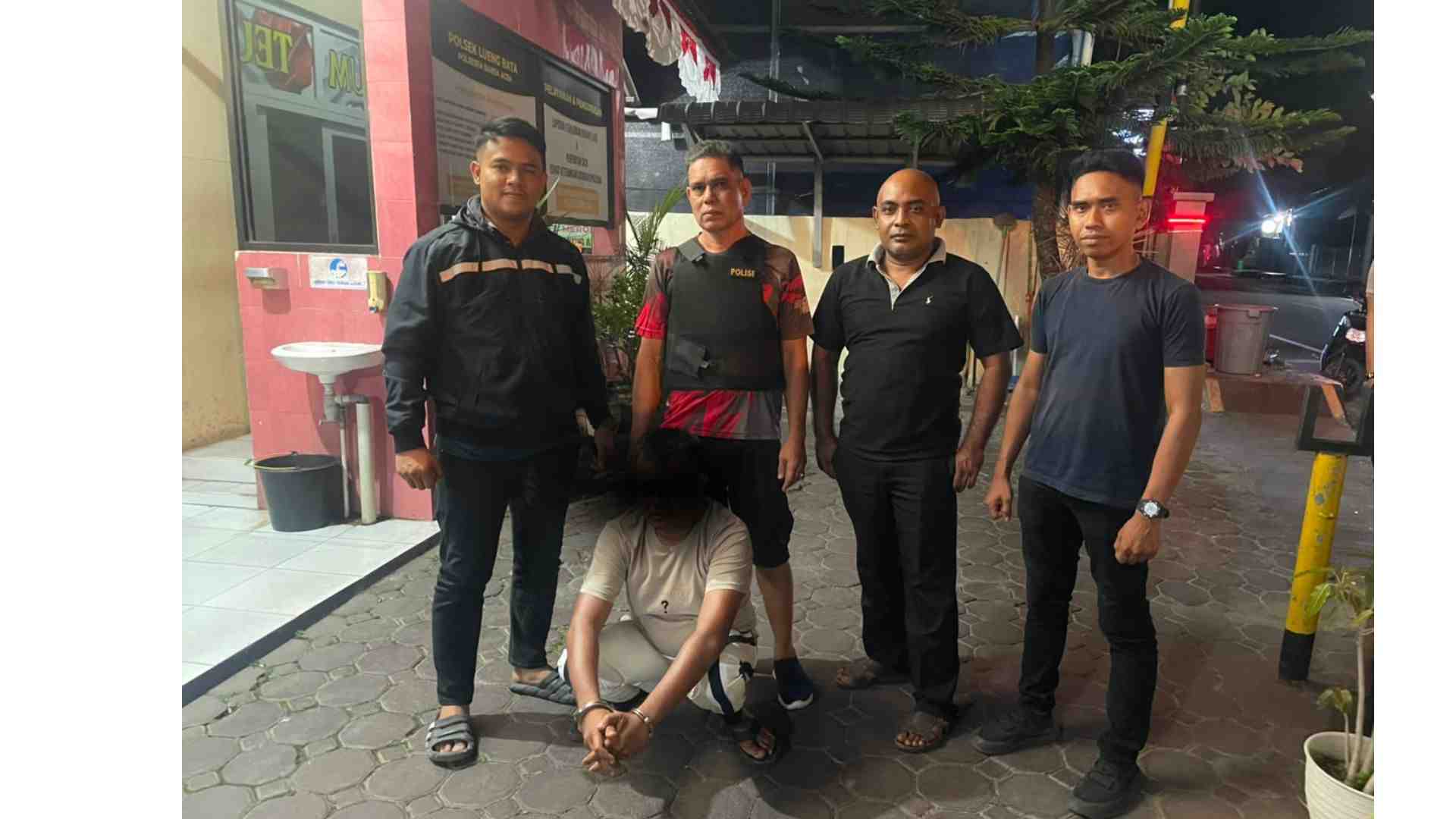 Polsek Lueng Bata Amankan Terduga Pelaku Penipuan dan Penggelapan Tujuh Ekor Lembu 