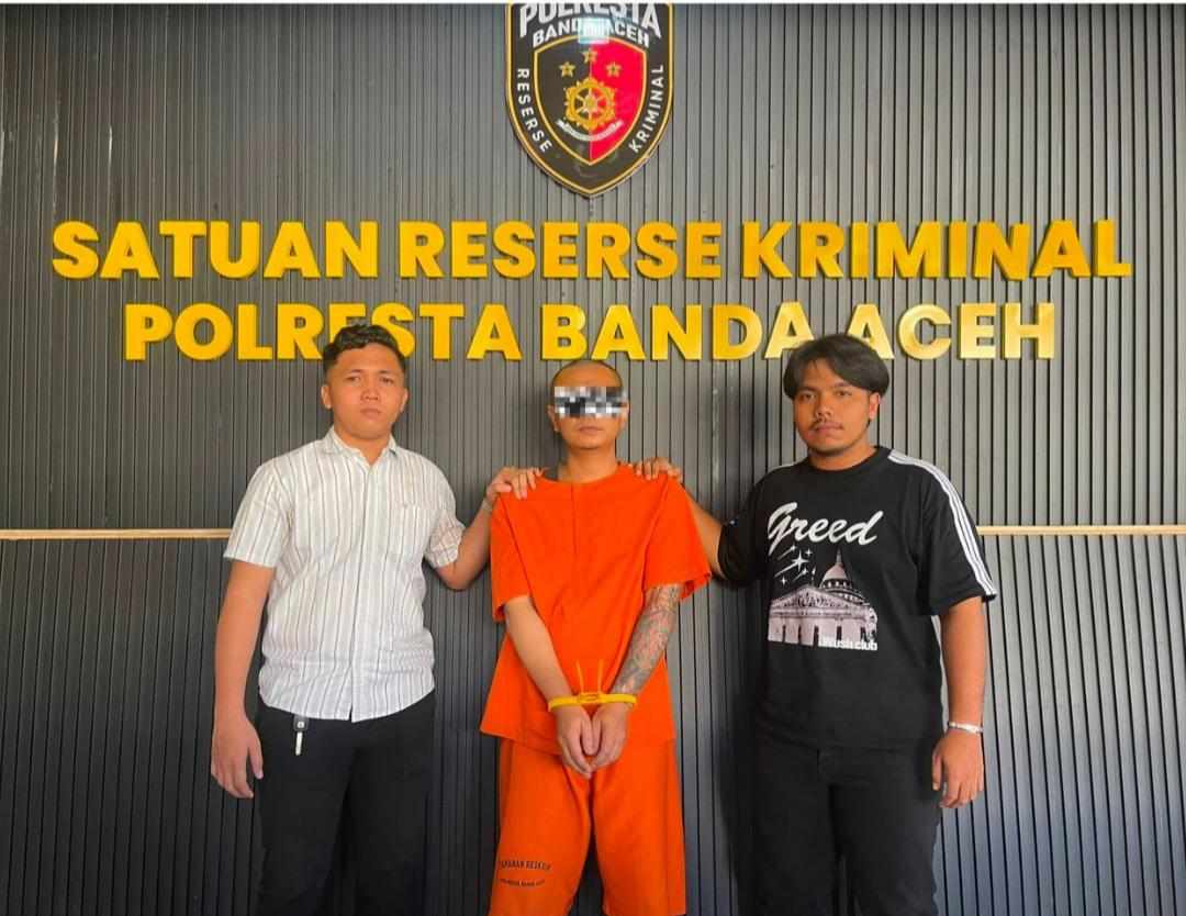 Tikam Korban Tujuh Kali Pakai Badik, Terduga Pelaku Diamankan di Polresta Banda Aceh