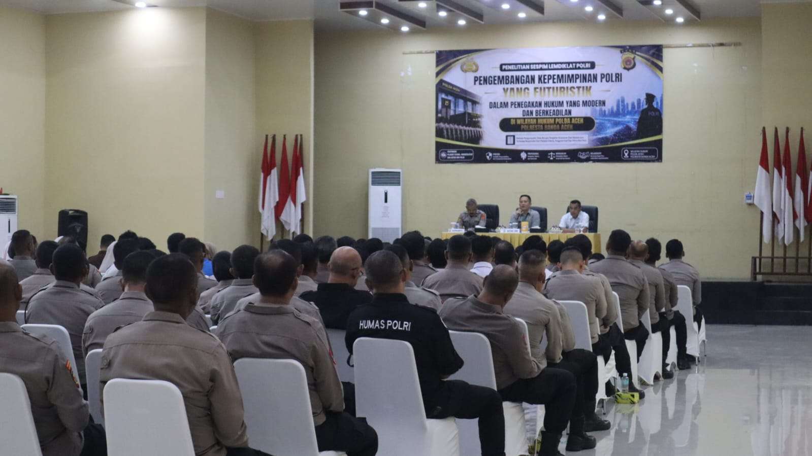 Sespim Lemdiklat Polri Gelar Penelitian Pengembangan Kepemimpinan Polri yang Futuristik dalam Penegakan Hukum yang Modern dan Berkeadilan di Polresta Banda Aceh