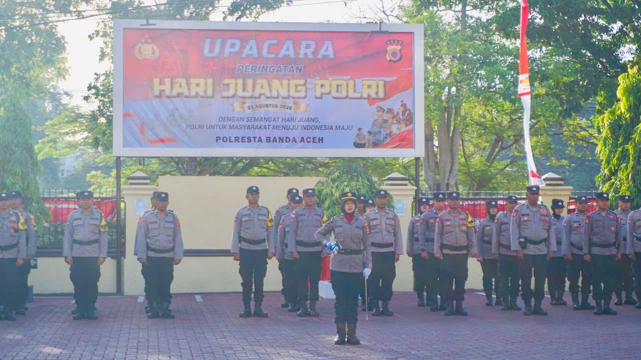 Mengenang Jejak Perjuangan, Polresta Banda Aceh Gelar Upacara Hari Juang Polri