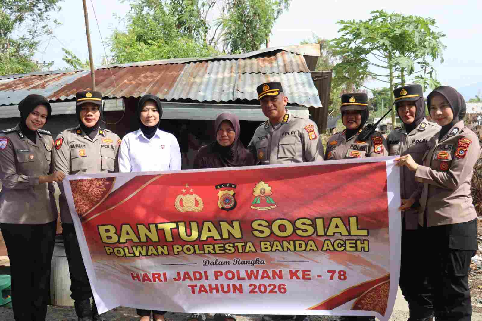 Srikandi Polresta Banda Aceh Tebar Kepedulian Sambut Hari Jadi ke-78 Polwan