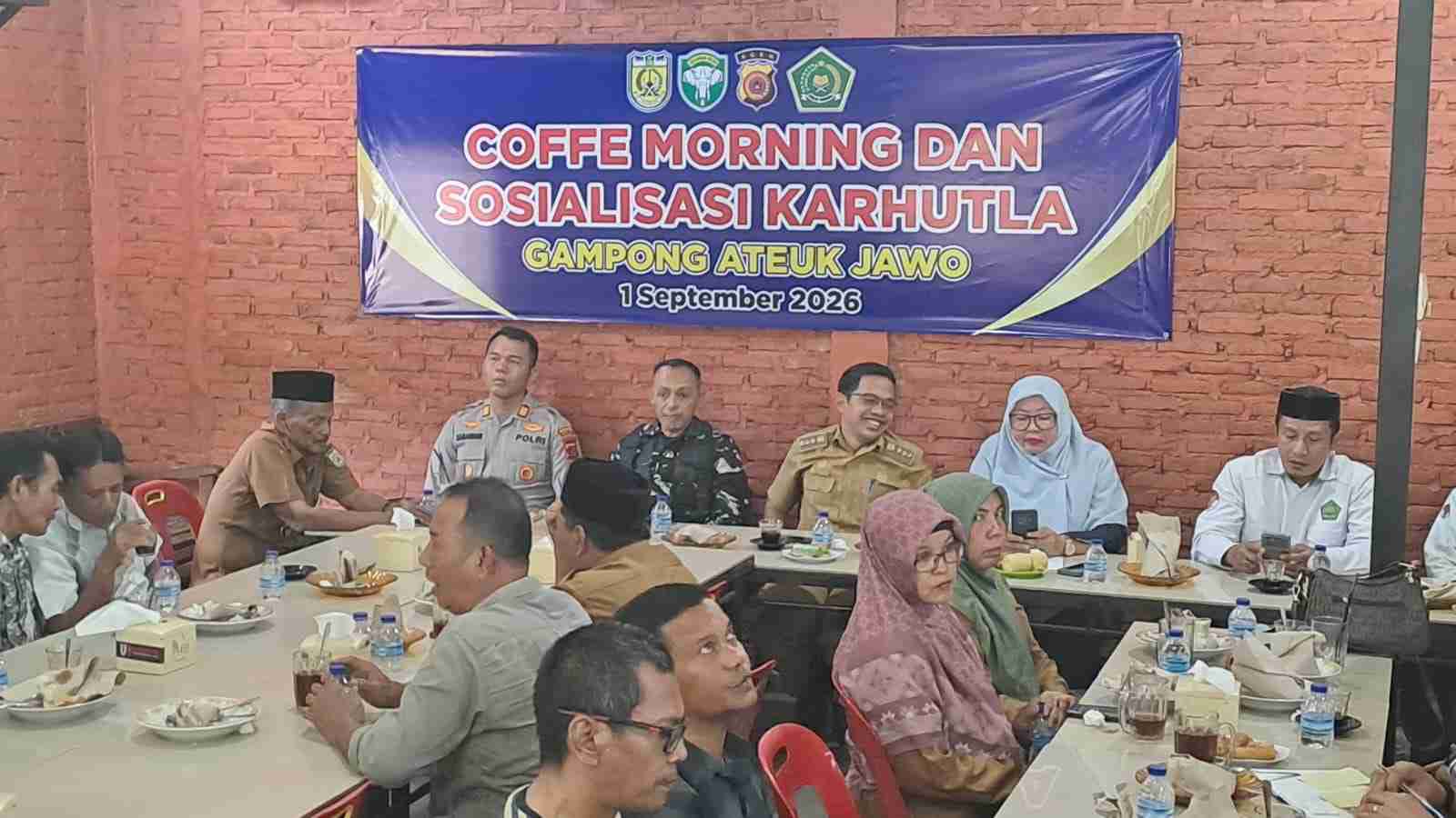 Gelar Coffee Morning Bersama Aparat Gampong, Muspika Baiturrahman Bahas Karhutla hingga Dana Desa