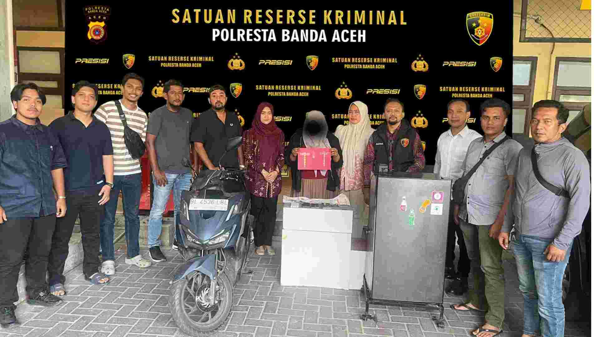 Polresta Banda Aceh Amankan ART Terduga Pelaku Pencurian Emas, Kerugian Korban Capai Rp119 Juta