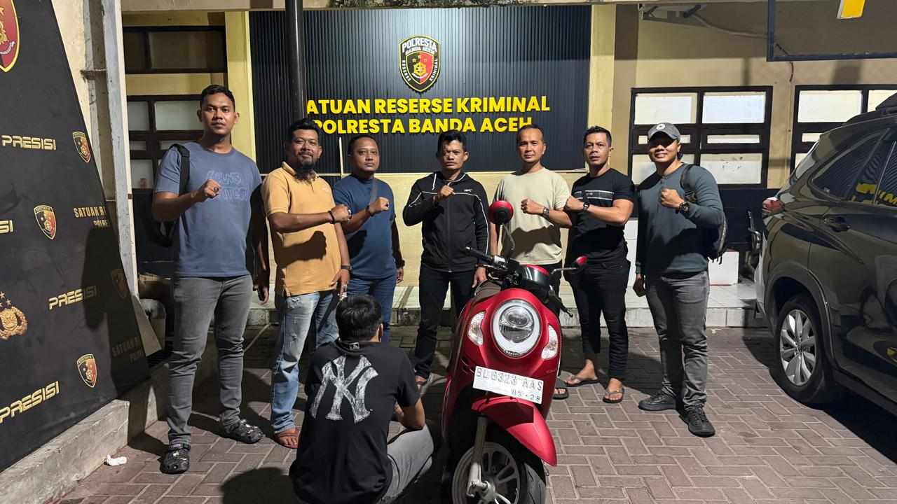 Pinjam Motor Alasan Ambil Paket, Pria di Aceh Besar Malah Gadaikan Honda Scoopy milik Kawannya, Polisi pun Bertindak