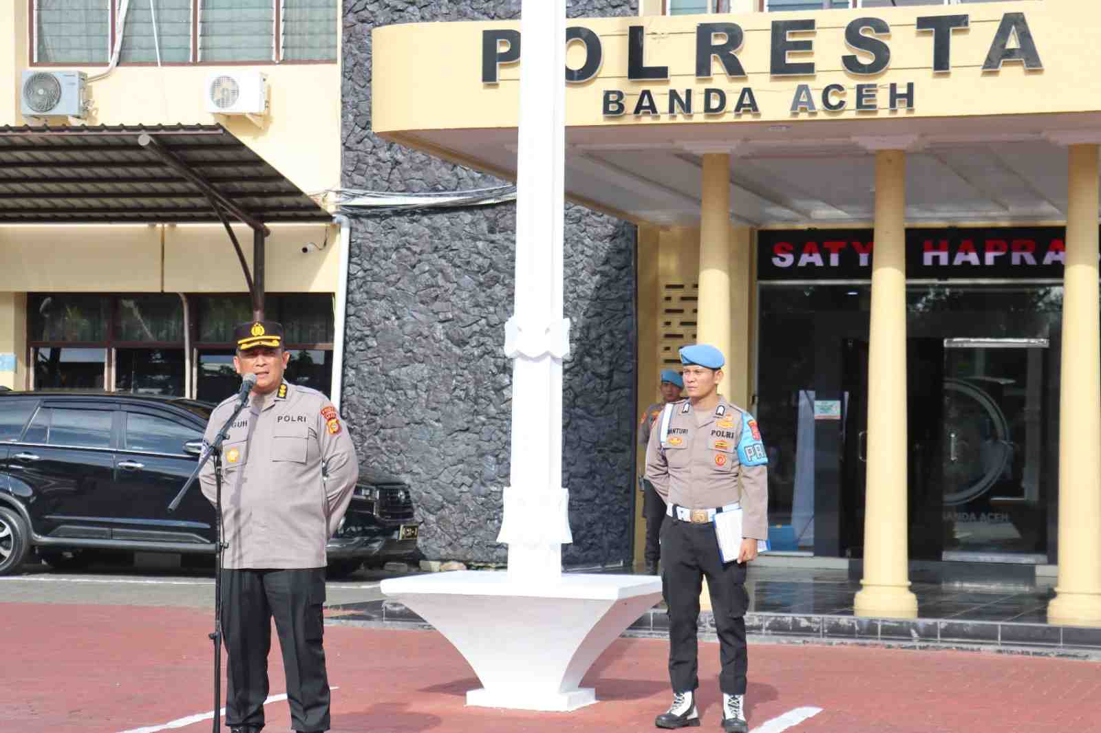 Pelayanan Masyarakat Harus Berjalan, Kapolresta Banda Aceh Ingatkan Personel Jaga Kesehatan