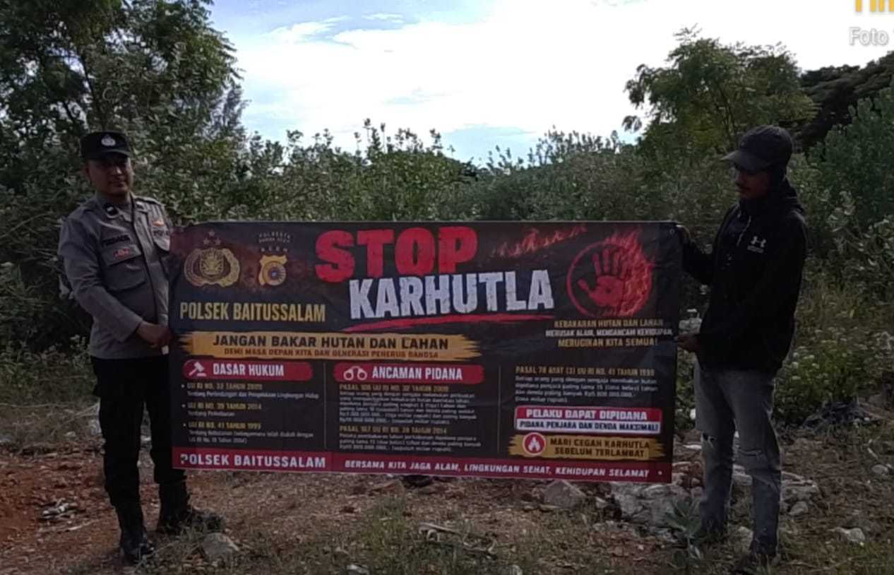 Cegah Karhutla, Polresta Banda Aceh Gencarkan Patroli dan Sosialisasi