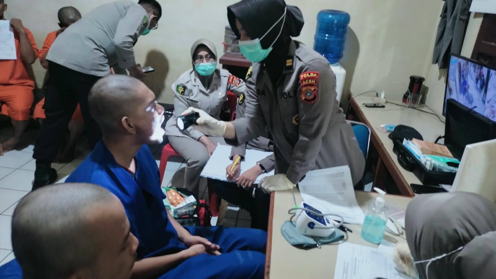 Tak Hanya Keamanan, Kesehatan Tahanan Jadi Perhatian Polisi di Banda Aceh