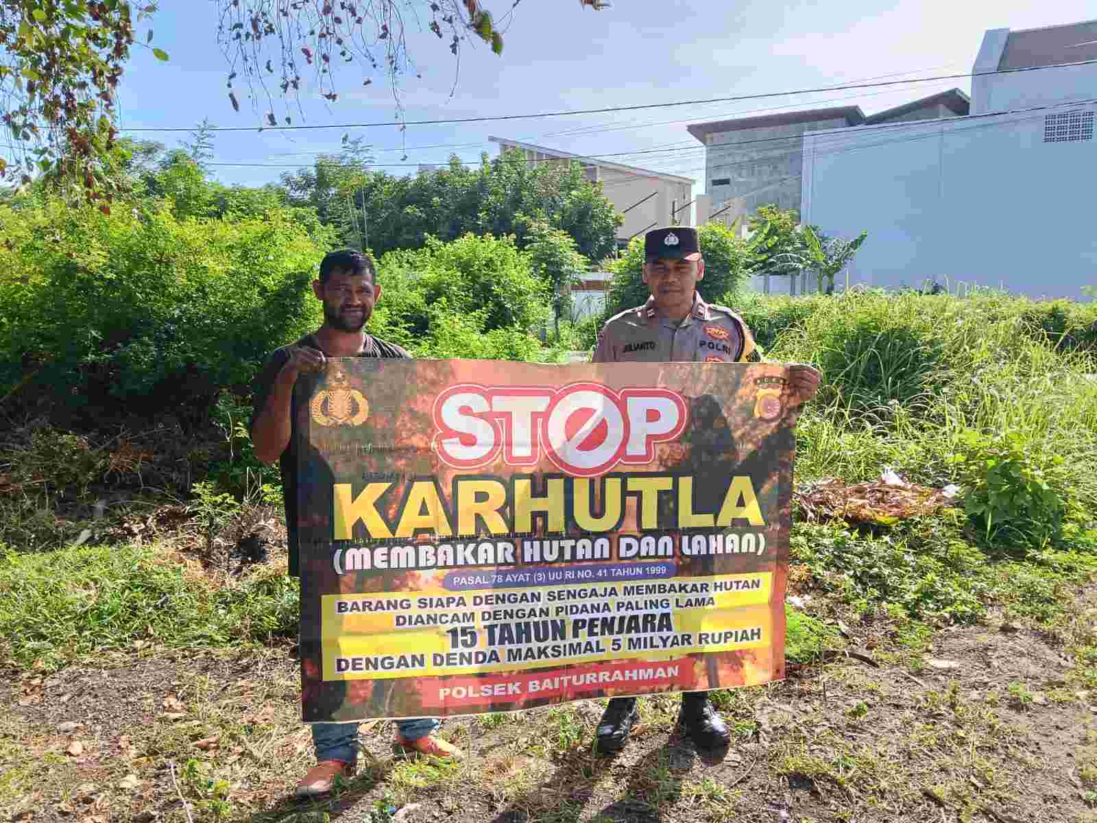 Cegah Karhutla, Polisi Banda Aceh Edukasi Warga di Permukiman