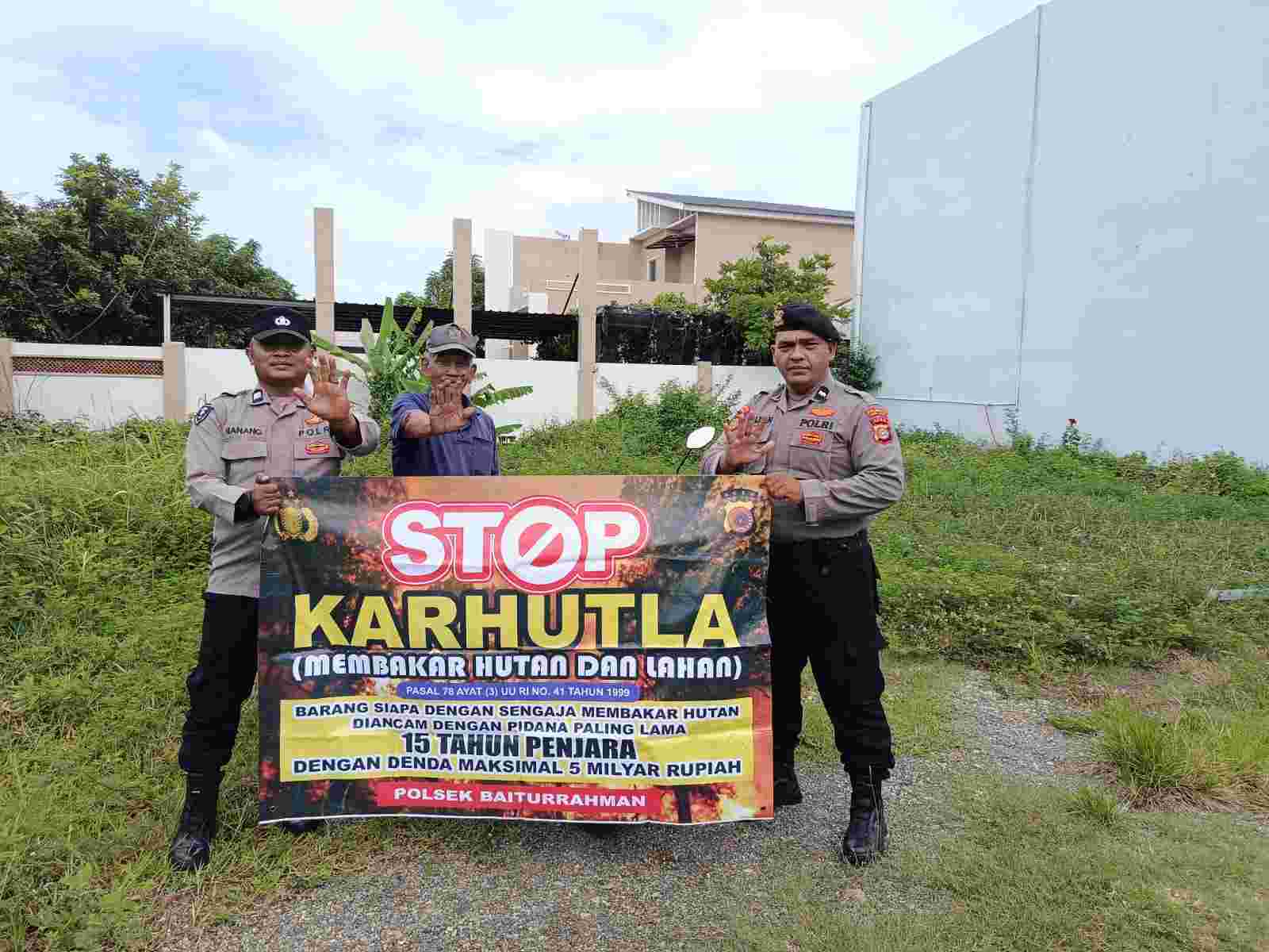 Polresta Banda Aceh Imbau Warga Tak Buka Lahan dengan Cara Membakar