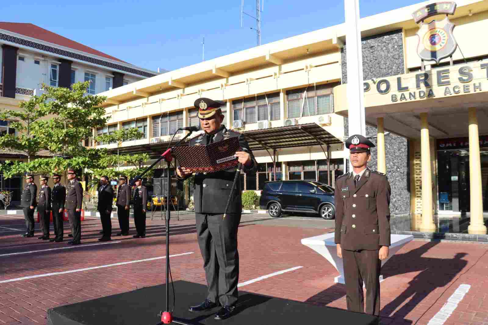 Kapolresta Banda Aceh Pimpin Upacara Hari Kesaktian Pancasila