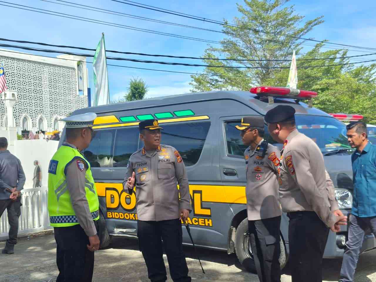 Pastikan Muzakarah Internasional Ulama Tauhid Sufi Berjalan Aman, Kapolresta Banda Aceh Cek Langsung Personel Pengamanan