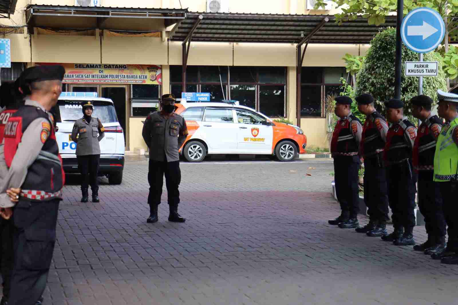 Polresta Banda Aceh Laksanakan Apel Serah Terima Penjagaan, Pastikan Kesiapsiagaan Personel