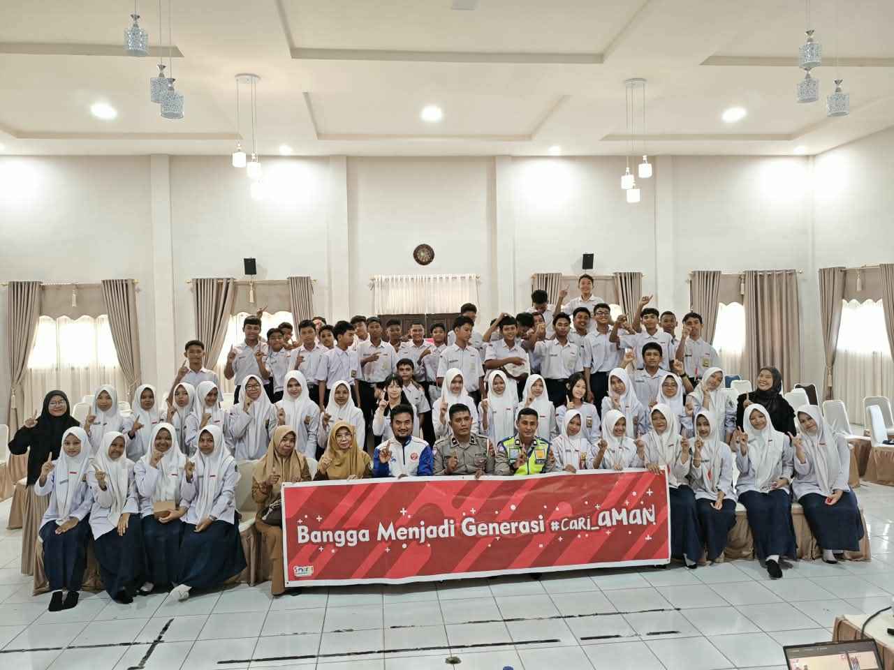 Satlantas Polresta Banda Aceh Sosialisasikan Keselamatan Berlalu Lintas di SMP Negeri 1